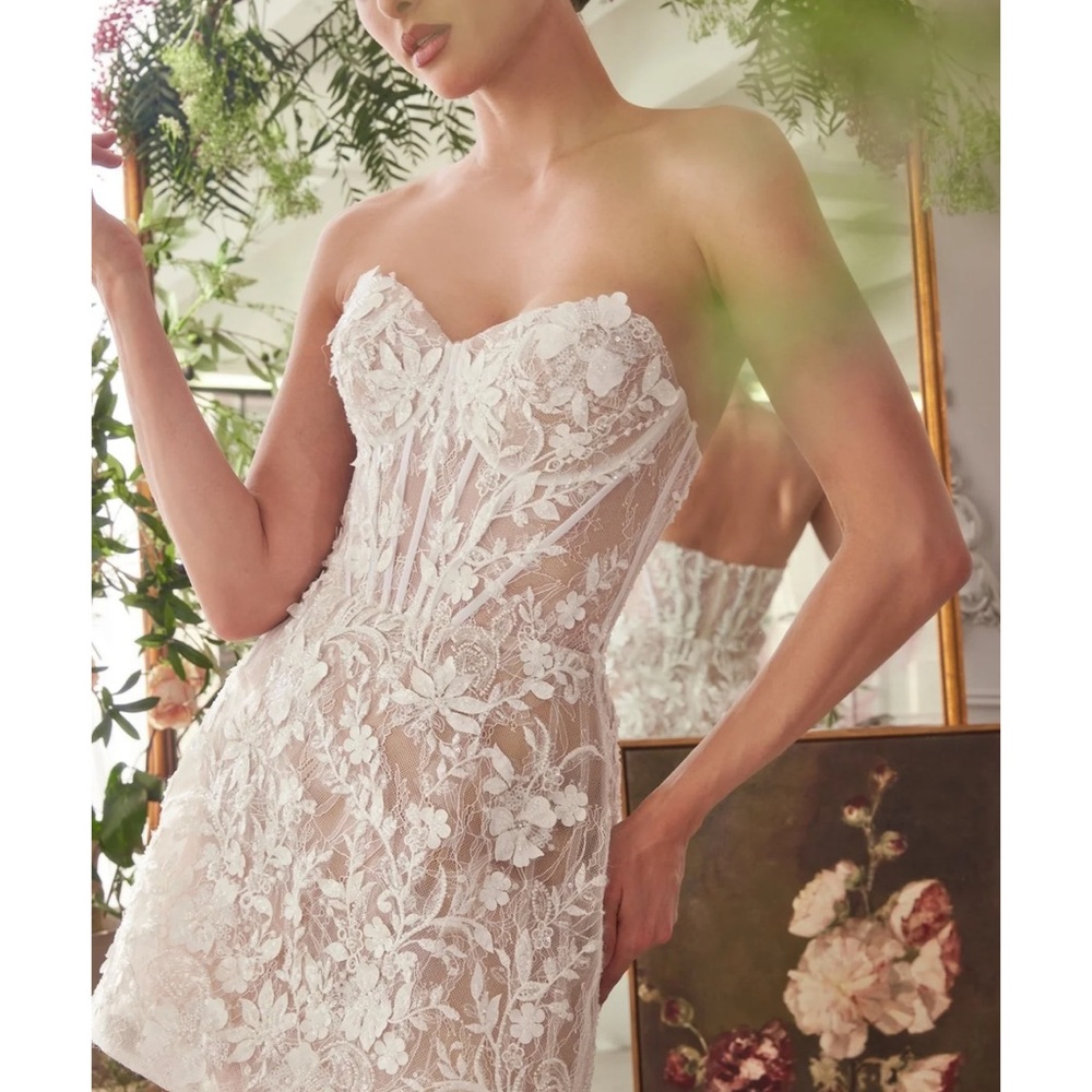 Andrea & Leo Couture Bridal Mini Dress